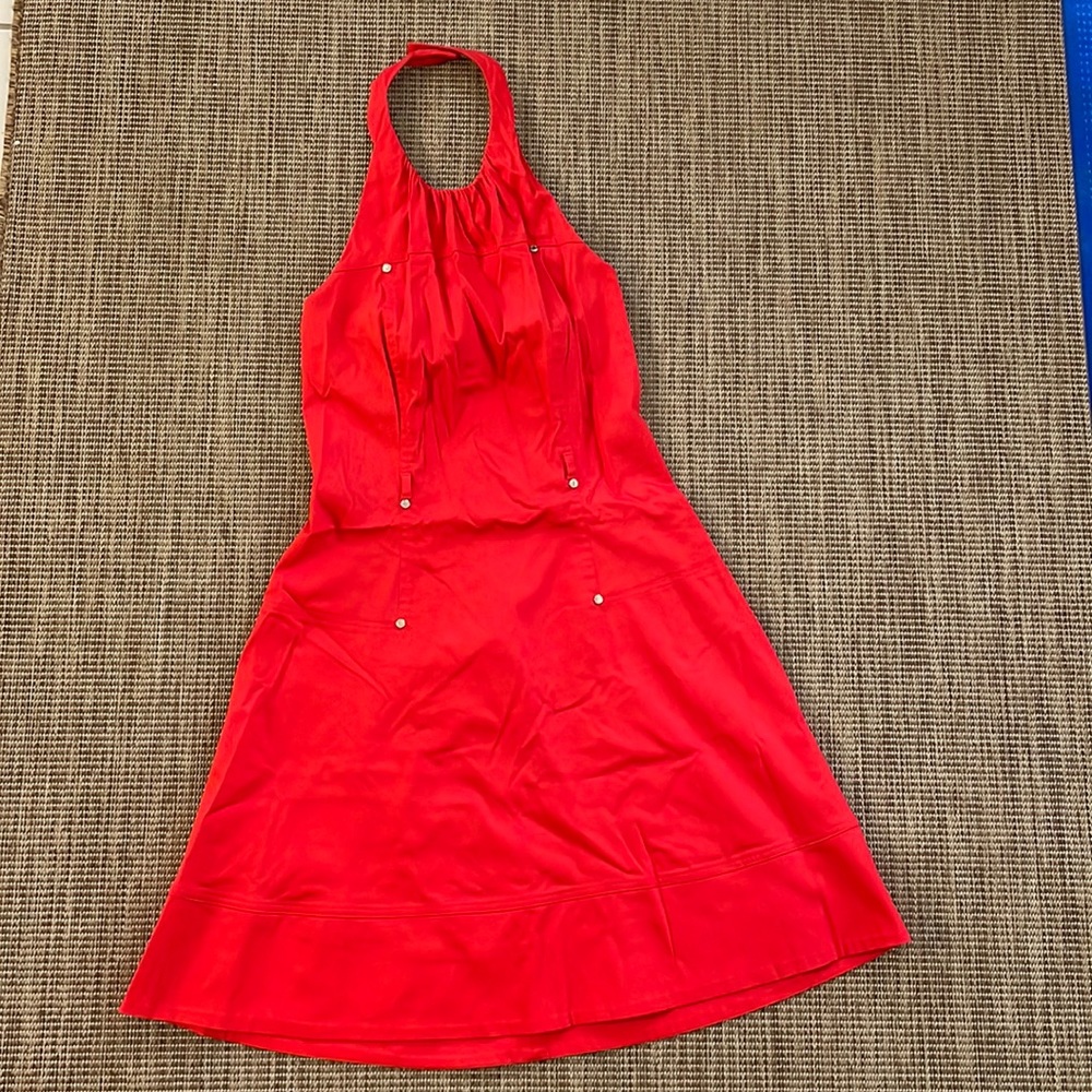 Beautiful bright red Calvin Klein dress